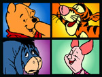 Winnie the Pooh, Tigger, Piglet and Eeyore